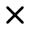 closed cross icon